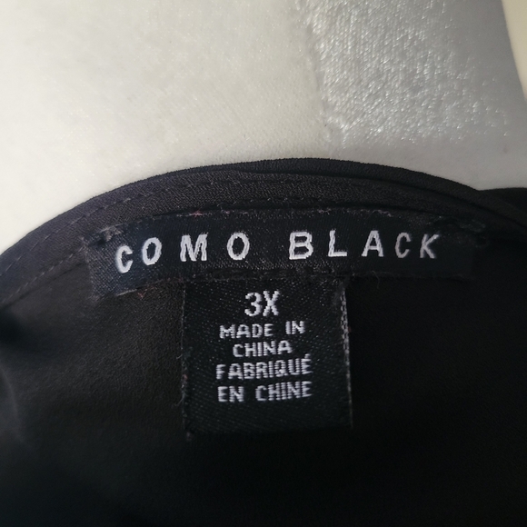 Como Black Sheer Top - Picture 5 of 6